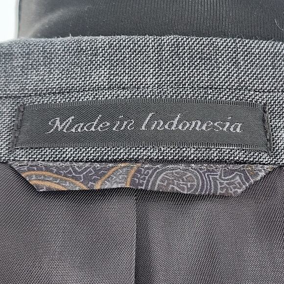 Lauren Ralph Lauren Men's Blazer Coat Jacket Long Sleeves Wool Gray Size 46L - Picture 7 of 8